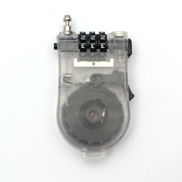 [영달철물] 세이프락 와이어 자물쇠 90cm(투명)