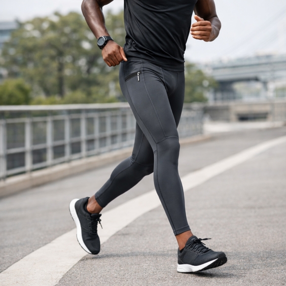 액티브핏 남성 스포츠 레깅스(M) (그레이)