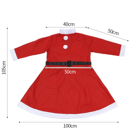 행복가득 원피스 산타복 3종세트(일반형) (청소년용)