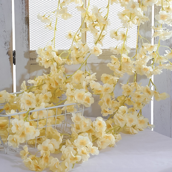 벚꽃 조화 넝쿨(옐로우)