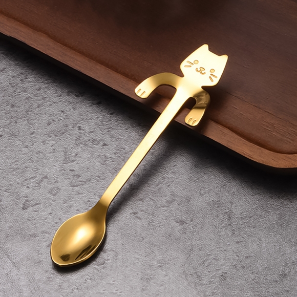 고양이팔 컵걸이 티스푼(골드)