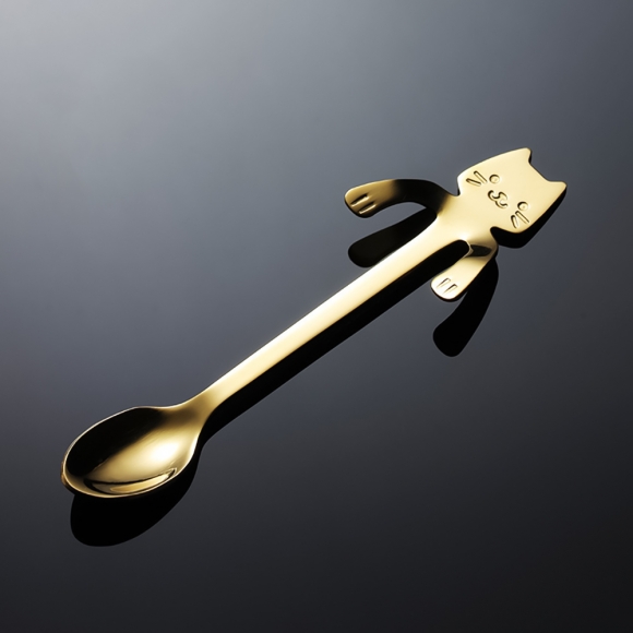 고양이팔 컵걸이 티스푼(골드)