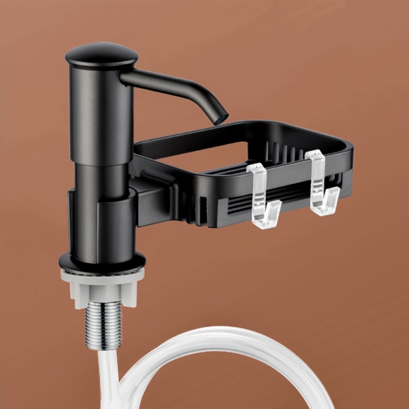 세제 디스펜서 + 수세미 거치대(블랙)