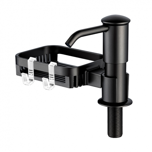 세제 디스펜서 + 수세미 거치대(블랙)