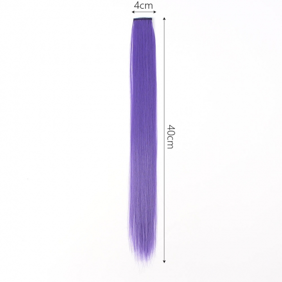 [언니네 가발] 포인트 브릿지 헤어피스(퍼플)