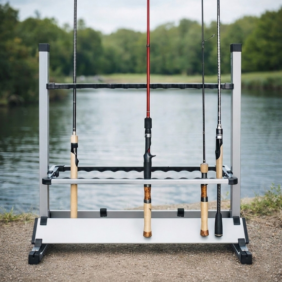 캐스트아크 24구 낚싯대 거치대(실버)