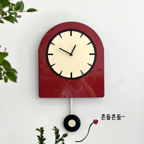 홈테리어 무소음 벽시계 02(색상)