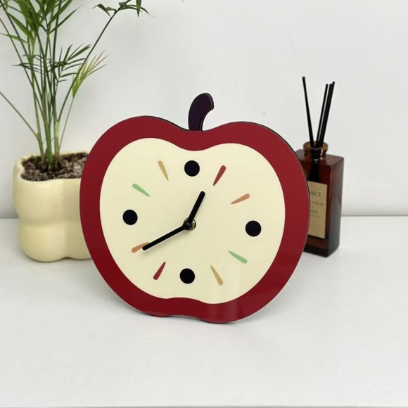 홈테리어 애플 무소음 벽시계 03(색상)