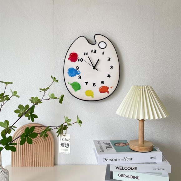 홈테리어 팔레트 무소음 벽시계 