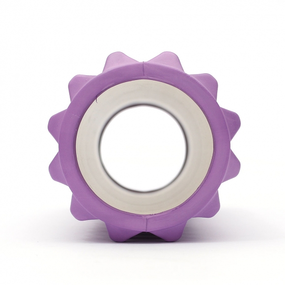 [리빙휴] 바디라인 지압 마사지 폼롤러 (33cm) (퍼플)