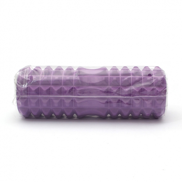 [리빙휴] 바디라인 지압 마사지 폼롤러 (33cm) (퍼플)