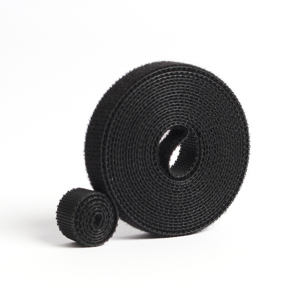 탈부착 테이프 케이블타이 10p세트 (10mmx2m) (블랙)