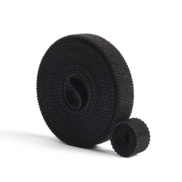 탈부착 테이프 케이블타이 10p세트 (10mmx2m) (블랙)