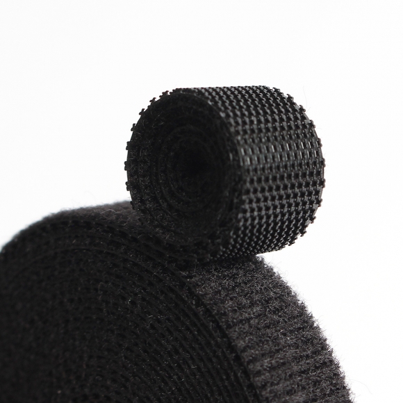 탈부착 테이프 케이블타이 10p세트 (10mmx2m) (블랙)