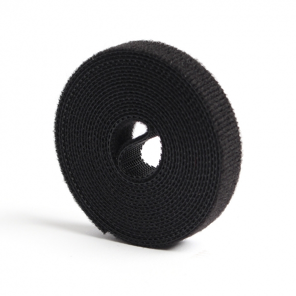 탈부착 테이프 케이블타이 10p세트 (10mmx2m) (블랙)