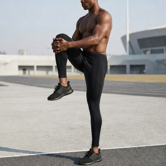 액티브핏 남성 스포츠 레깅스(M) (블랙)