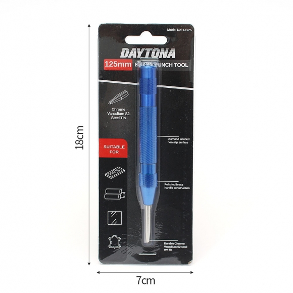 스프링 자동 센터 펀치 C-2(블루)