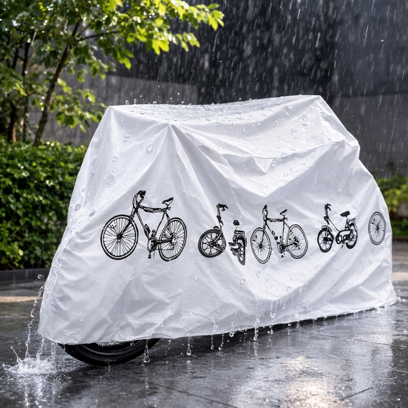 퀵커버 방수 자전거 커버(화이트)