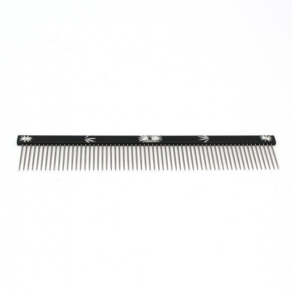 포포리 반려동물 스텐 일자빗(블랙)