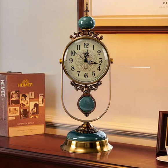 홈테리어 엔틱 저소음 탁상시계 01