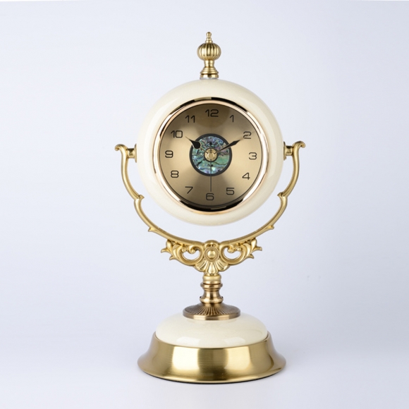 홈테리어 엔틱 저소음 탁상시계 02(색상)