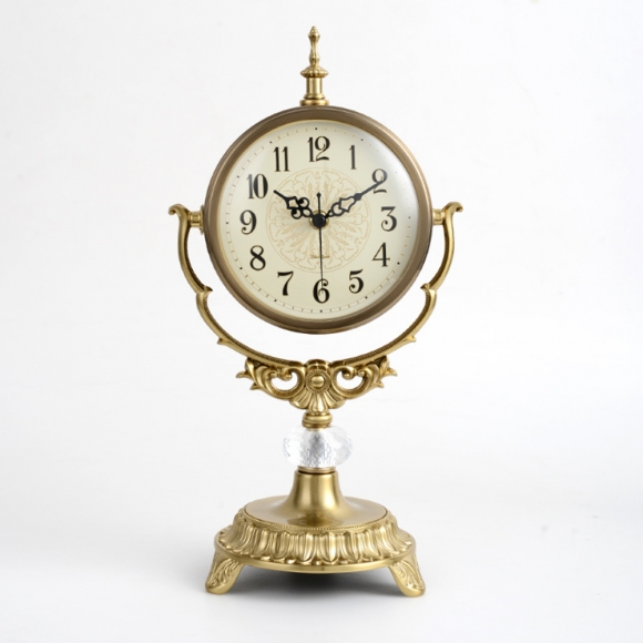 홈테리어 엔틱 저소음 탁상시계 02(색상)