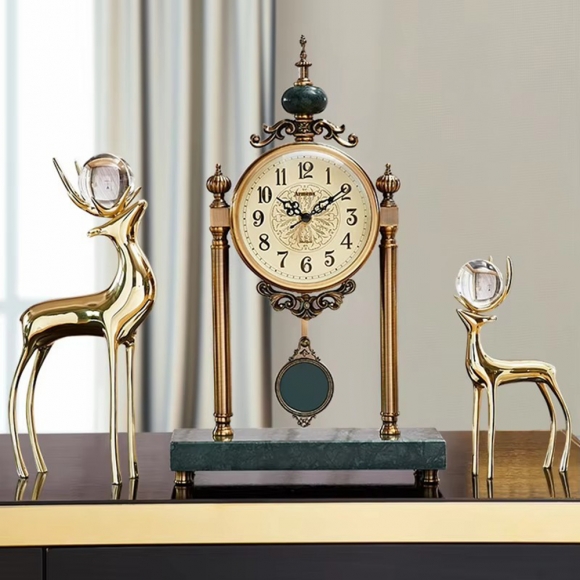 홈테리어 엔틱 저소음 탁상시계 03