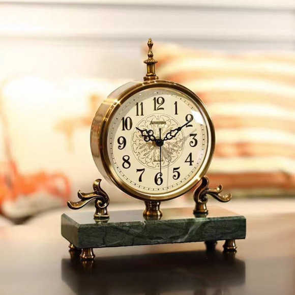홈테리어 엔틱 저소음 탁상시계 07