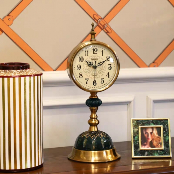 홈테리어 엔틱 저소음 탁상시계 08