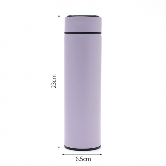스마트 LED 온도표시 보온병(500ml) (퍼플)