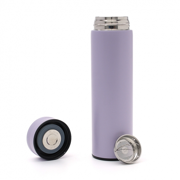스마트 LED 온도표시 보온병(500ml) (퍼플)