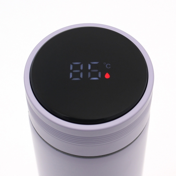 스마트 LED 온도표시 보온병(500ml) (퍼플)