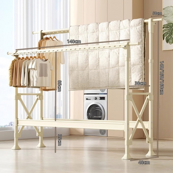 공간활용 이동식 스탠드 행거 A-1(140cm-230cm)(색상)
