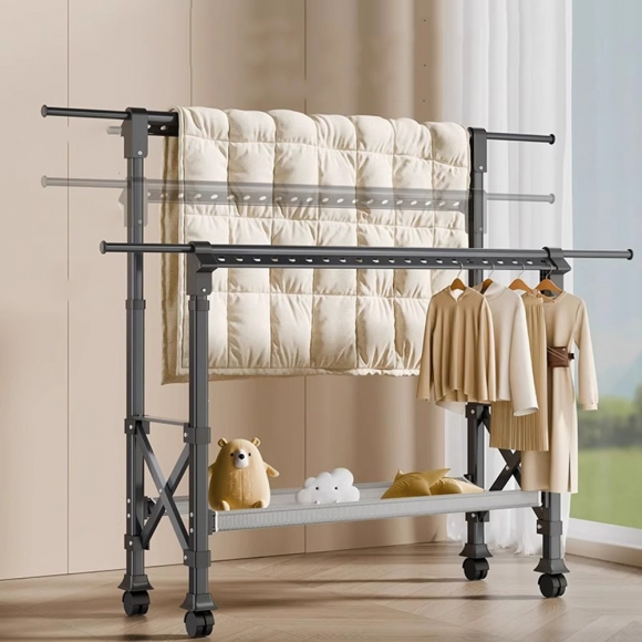 공간활용 이동식 스탠드 행거 A-3(140cm-230cm)(색상)