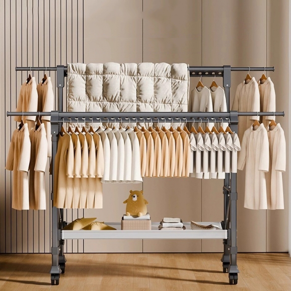 공간활용 이동식 스탠드 행거 A-4(150cm-250cm)(색상)