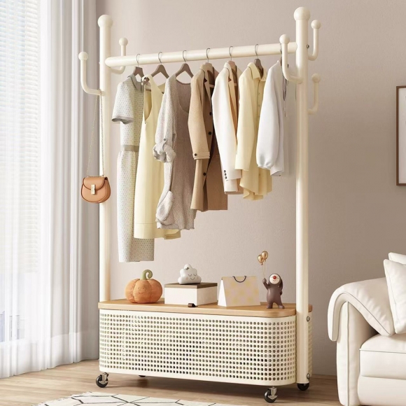 수납 바구니 이동식 행거B-1(100cm)(색상)