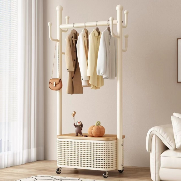 수납 바구니 이동식 행거B-3(63cm)(색상)