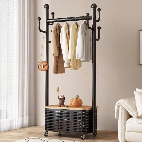 수납 바구니 이동식 행거B-3(63cm)(색상)