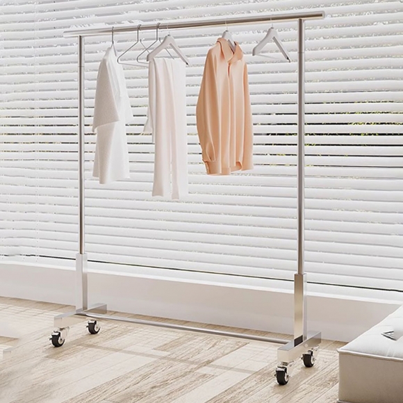 심플 스테인리스 이동식 행거F-3(120cm*130cm)