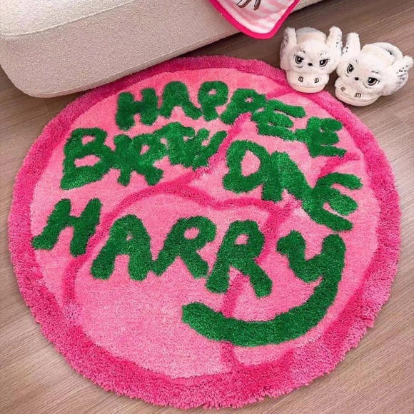 홈소프트 포인트 원형 러그(90cm)