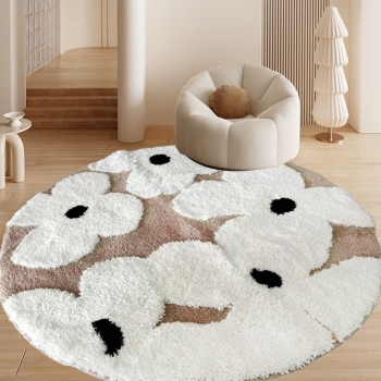 홈소프트 빈티지 원형 러그(100cm)(색상)