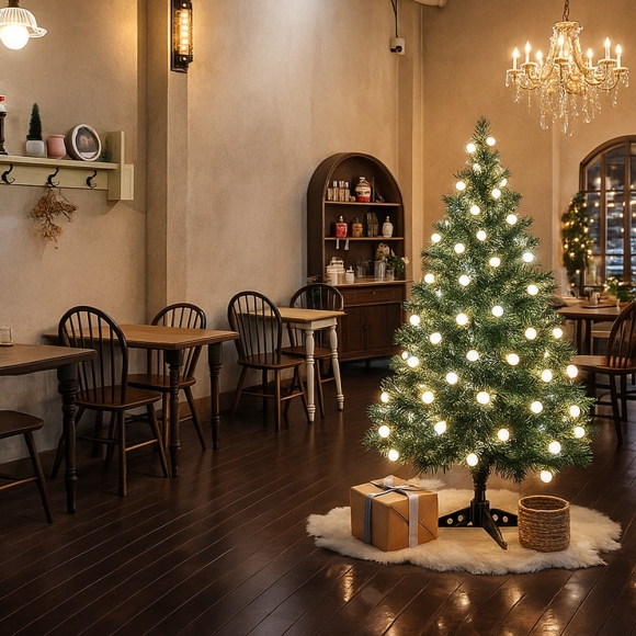 90cm 감성 루미나 전구 트리 세트(앵두 50구 백색) (0403 이-61 트리) (43061 진60051)