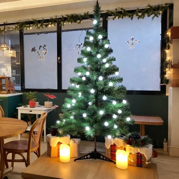 90cm 감성 루미나 전구 트리 세트(앵두 50구 백색) (0403 이-61 트리) (43061 진60051)