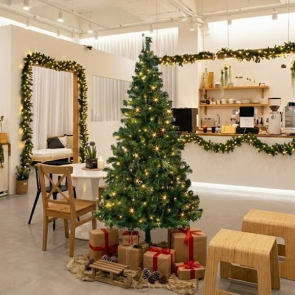 180cm 감성 루미나 전구 트리 세트(100구 웜색) 23(0406) C전구