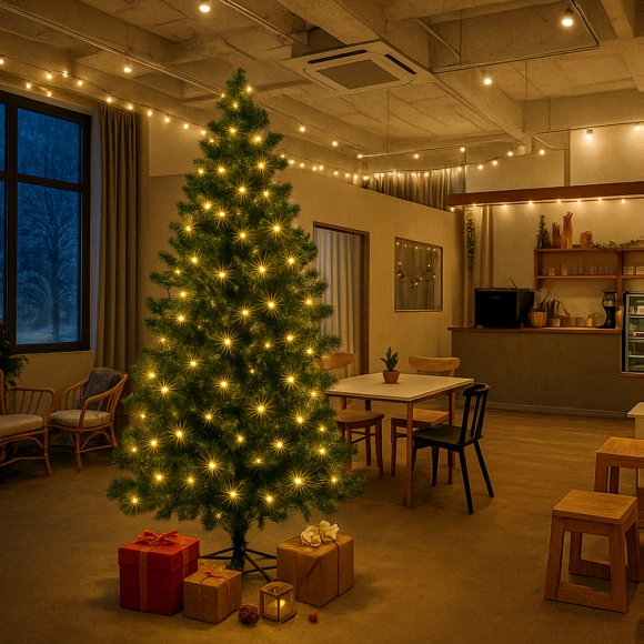 180cm 감성 루미나 전구 트리 세트(100구 웜색) 23(0406) C전구