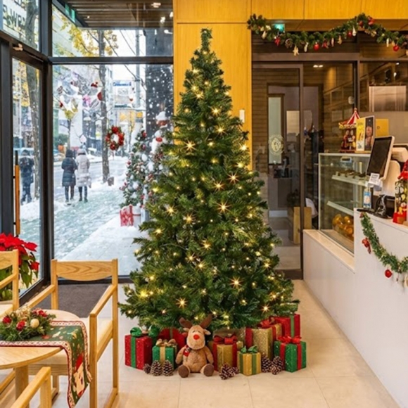 180cm 감성 루미나 전구 트리 세트(100구 웜색) 23(0406) C전구