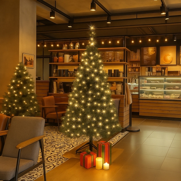 180cm 감성 루미나 전구 트리 세트(300구 웜색) (0406 이-23 트리) (40410 진60923)