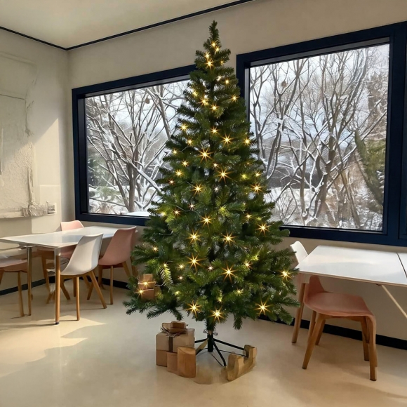 210cm 감성 루미나 전구 트리 세트(100구 웜색) 06(0407) C전구