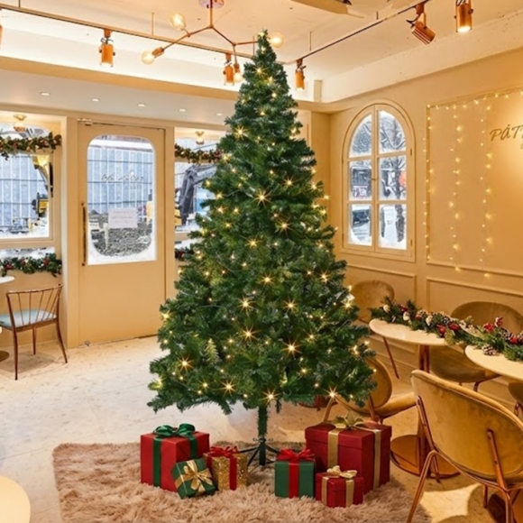 210cm 감성 루미나 전구 트리 세트(100구 웜색) 06(0407) C전구