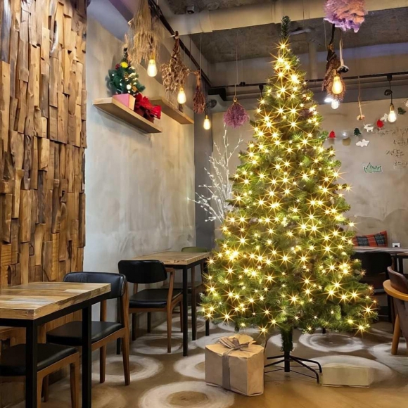 210cm 감성 루미나 전구 트리 세트(300구 웜색) (0407 이-06 트리) (40410 진60923)